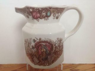 Johnson Brothers His Majesty Turkey Large Size 64 Oz.  Pitcher With Tag