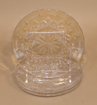 4 Waterford Irish Crystal Lismore 6 Inch Bread And Butter Plates