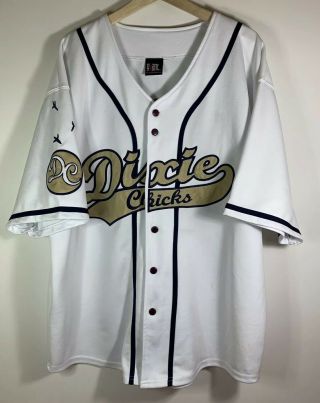 Vtg Giant X Dixie Chicks Baseball Jersey 03 90’s Made In Usa Xl