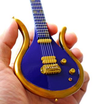 Miniature Guitar Prince Last Guitar Purple Gold Prince Symbol Awesome