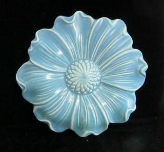 Vintage Stangl Pottery Blue Flower Wall Pocket Vase Signed