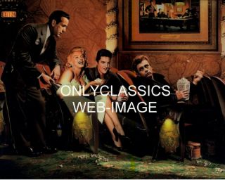 Elvis - Marilyn Monroe - James Dean - Humphrey Bogart Movie Theater 8.  5x11 Poster Art