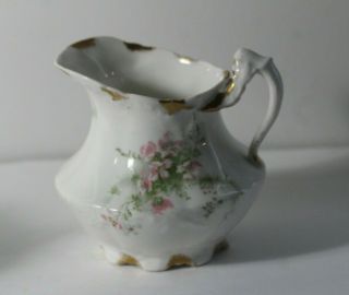 Antique 1903 Theodore Haviland Limoges Pink Apple Blossom Porcelain Creamer