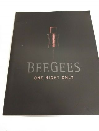 Bee Gees Concert Tour Program 1998 One Night Only Barry Robin Maurice Gibb Euc