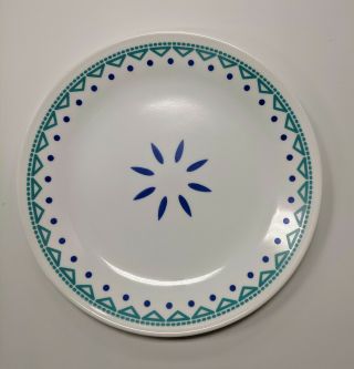 6 Corelle Santorini Sky Luncheon Plates 8 - 1/2 " Made In Usa