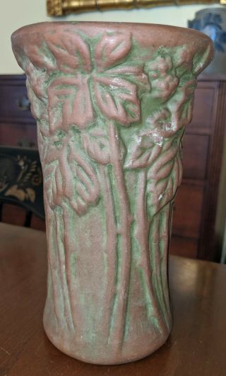 Antique Peters & Reed Moss Aztec American Art Pottery Vase Arts & Crafts Style