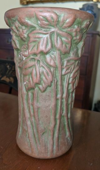 Antique Peters & Reed Moss Aztec American Art Pottery Vase Arts & Crafts Style 2