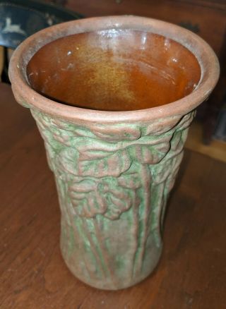 Antique Peters & Reed Moss Aztec American Art Pottery Vase Arts & Crafts Style 5