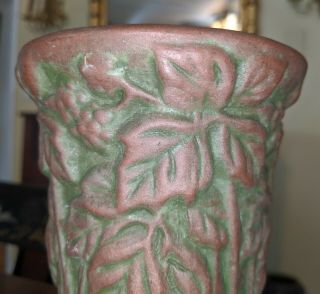 Antique Peters & Reed Moss Aztec American Art Pottery Vase Arts & Crafts Style 6