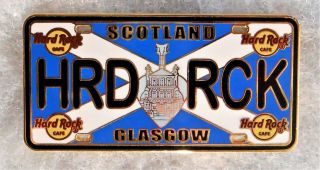 Hard Rock Cafe Glasgow Scotland License Plate Series Pin 82150