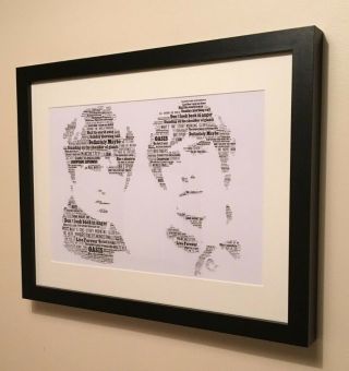 Oasis Songs Liam/noel Gallagher Britpop Word Art Gift/collectable Freepost Uk