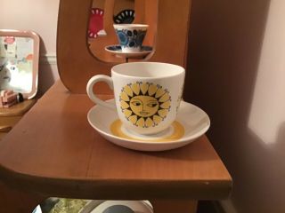 Very Rare Arabia Finland Daisy Cup And Saucer