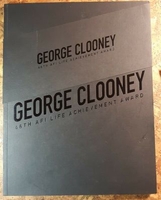 George Clooney Afi 46th Lifetime Achievement Award Softcover Tribute Book