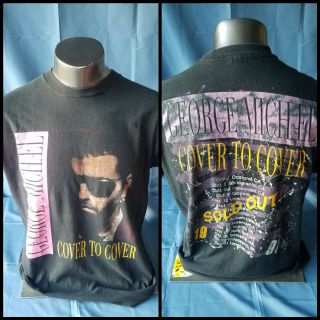 Vintage George Michael Cover To Cover Tour Shirt 1991 X Large Wham