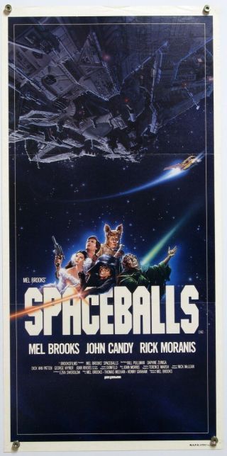 Spaceballs Mel Brooks Rick Moranis John Candy Sci - Fi Comedy Aus Daybill 1987