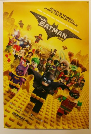 Lego Batman Movie - 2017 27x40 Film Poster - Buy 1 Get 1 Poster