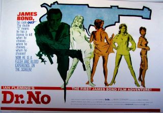 Dr No Poster  Licensed " Sean Connery As James Bond 007