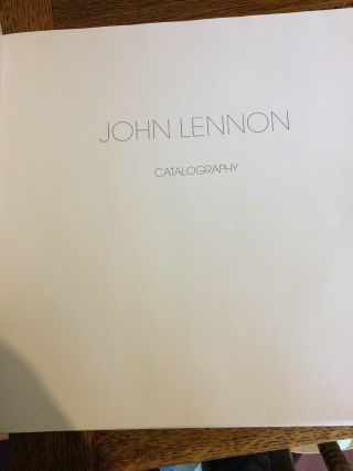 JOHN LENNON BOX OF VISION BOOK & CATALOGRAPHY 8