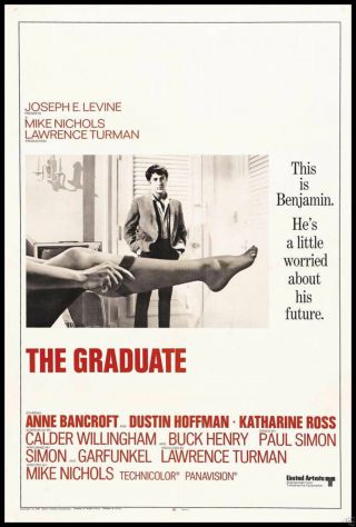 The Graduate Fridge Magnet 6x8 Dustin Hoffman Magnetic Movie Poster Canvas Print