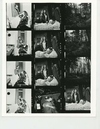 Vampire Lovers 1970 Hammer Films 0450 Ingrid Pitt Make - Up Candids Contact Sheet