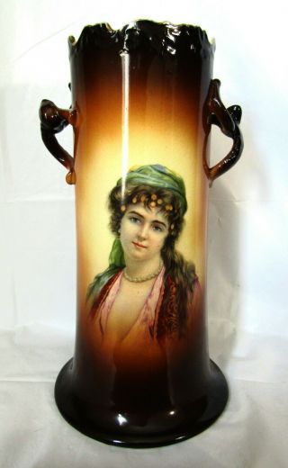 11 " Antique Warwick China Pottery Ioga Vase - Bohemian Gypsy