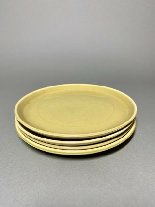 Vintage Russel Wright Chartreuse 6 Dessert Bread Plate Set Of 4