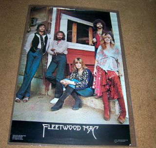 1977 Fleetwood Mac Poster Stevie Nicks Vintage Rock And Roll