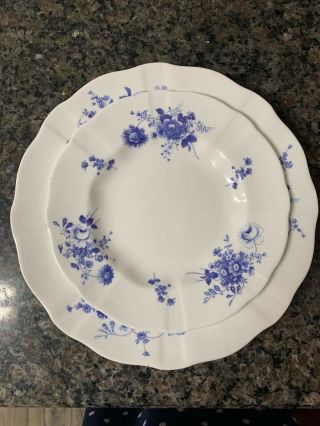 Royal Crown Derby English Bone China Posie Blue Dinner And Salad Plate