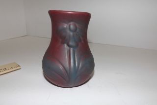 Vintage Van Briggle Pottery 4 - 1/8 " Daisy Vase Mullberry