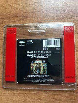 Michael Jackson Rare Black Or White 3” CD Single 2