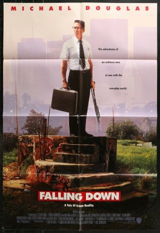 Falling Down Michael Douglas Authentic 1999 One Sheet Movie Poster