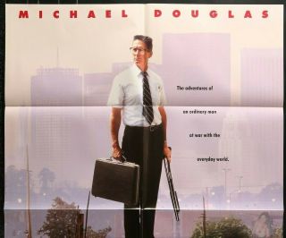 FALLING DOWN Michael Douglas Authentic 1999 one sheet movie poster 3