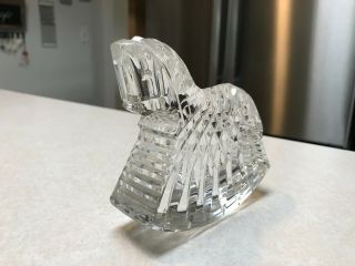 Waterford Lead Crystal Rocking Horse Figurine Paperweight Baby Nursery 4