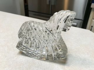 Waterford Lead Crystal Rocking Horse Figurine Paperweight Baby Nursery 6