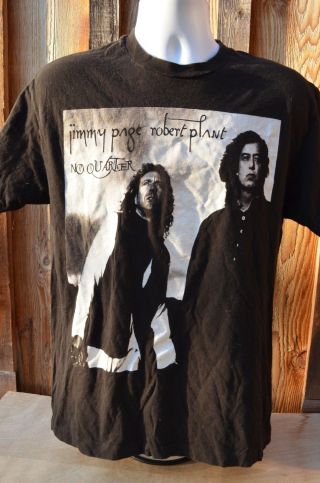 Vtg Robert Plant Jimmy Page No Quarter Tour 1997 T Shirt Large Led Zeppelin