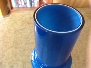 Vintage Mid Century Scandinavian Glass Ryd Hooped Vase