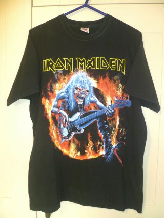 Iron Maiden - 2010 Vintage " Fear Of The Dark (live) " Black T - Shirt (l)