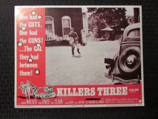 1968 Killers Three 14x11 " Lobby Card 2 Fn 6.  0 Robert Walker Jr