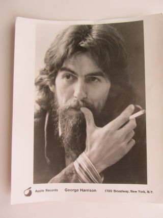 The Beatles 1971 George Harrison Apple Promo Photograph