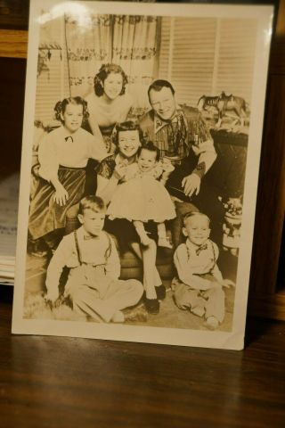 Rare Roy Rogers Dale Evans Family Photo Candid 1950 