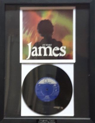 James - Sit Down - Framed Vinyl Record - Luxury Box Framed - Certificate