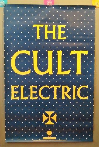 " The Cult - Electric " Promo Poster For The 1987 Third Album - Music Poster