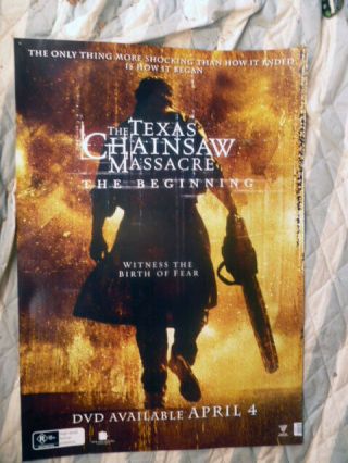 Horror Texas Chainsaw Massacre The Begining 1 Sheet Dvd Movie Poster