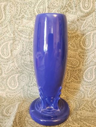 Vintage Fiesta Bud Vase Cobalt Blue Or Sapphire 6 Inch Fiestaware Pottery