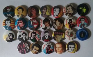 Adam And The Ants Button Badges.  80 