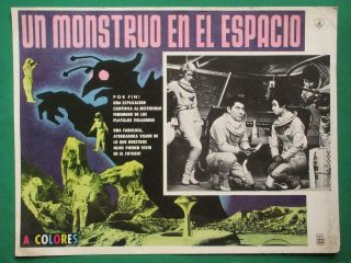 The X From Outer Space Sci - Fi Big Space Monster Girara Mexican Lobby Card