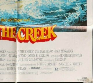 Authentic UP THE CREEK 1984 Tim Matheson FF 1 - Sheet Movie Poster 27/41 2