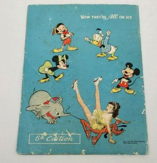 1949 Ice Cycles Of 1951 Ice Capades Inc Souvenir Program 6th Ed.  Walt Disney