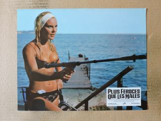 Elke Sommer With A Spear Gun Orig Busty French Lc 1967 Deadlier Than The Male