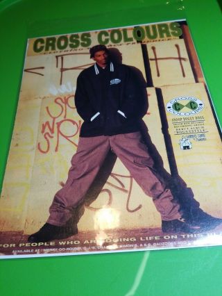 Snoop Dogg Cross Colours Ad Clipping Source Xxl Vibe 1990s Dr Dre Dogg Pound 4
